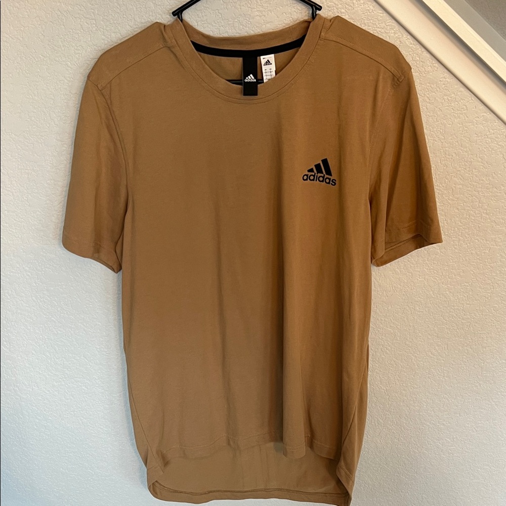 Adidas Men's Brown Short Sleeve Tee